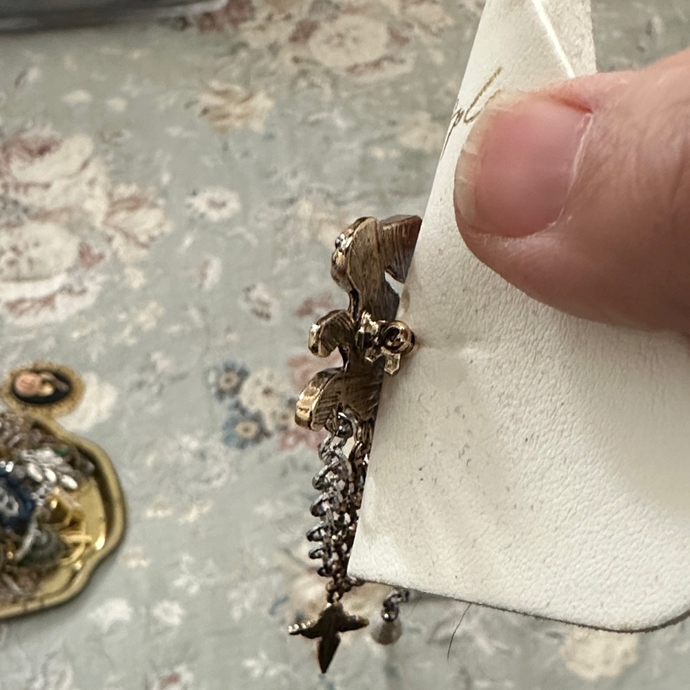 Free People Gold and Silver Rabbit Brooch - Picture 3 of 4